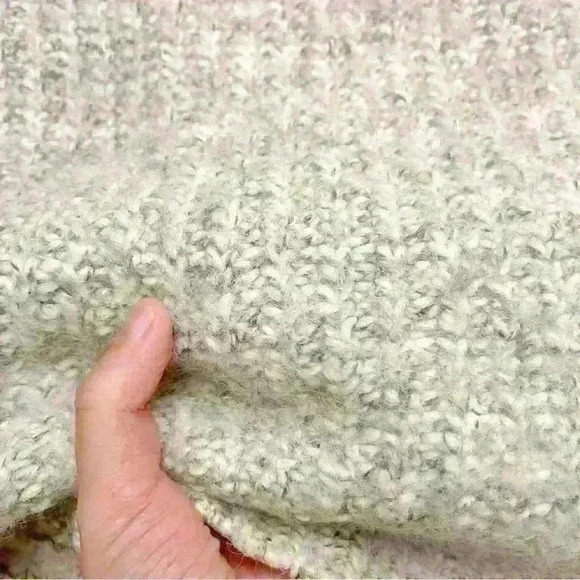 Cotelac  Alpaca Wool Oversized Minimalist Grey Turtle Neck Chunky Sweater - Picture 7 of 14